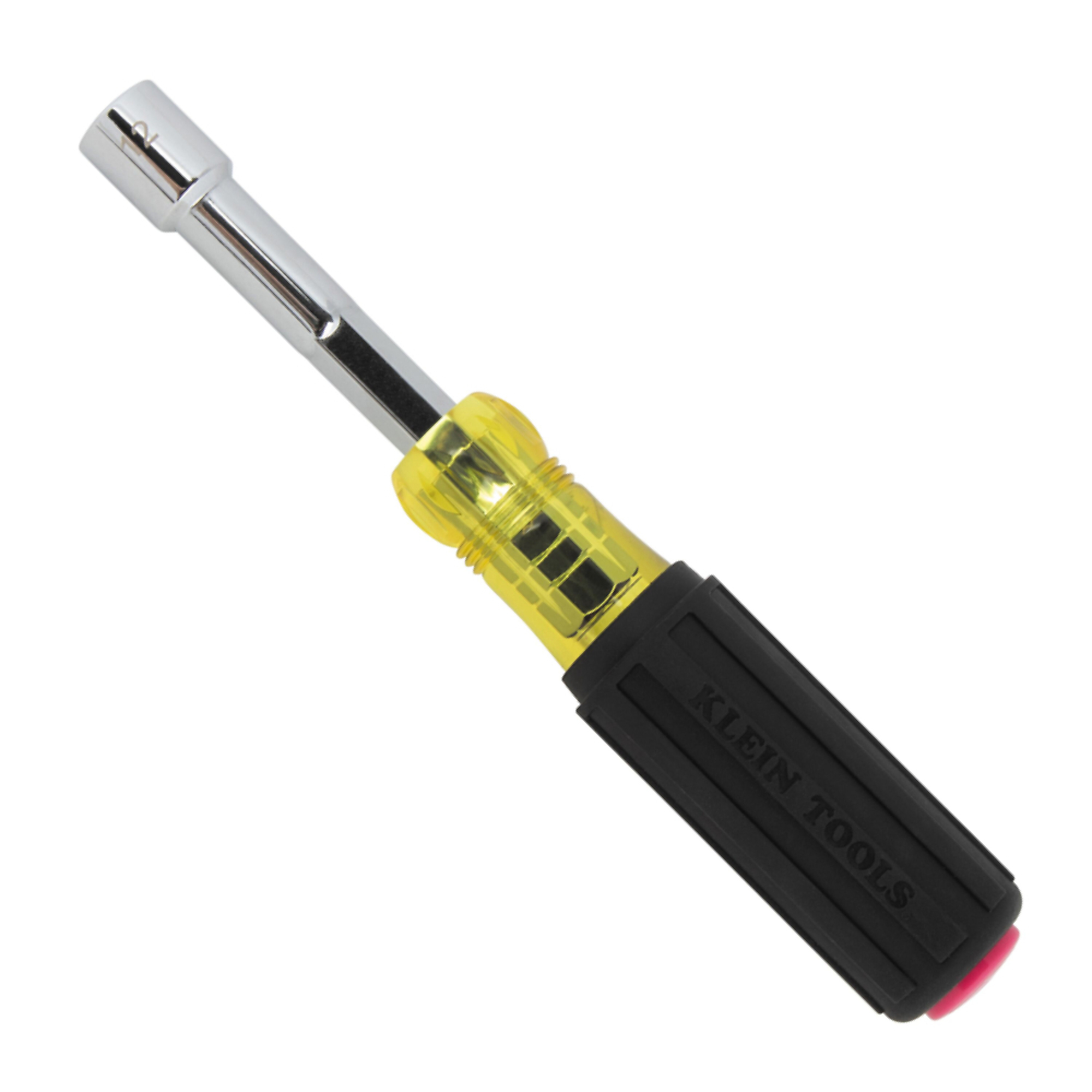 Metric Magnetic Color-Coded Nut Driver, Heavy-Duty Hollow-Shaft, 12mm, Klein Tools Model# 65412MAGM